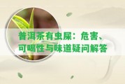 普洱茶有蟲屎：危害、可喝性與味道疑問解答