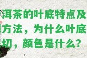 普洱茶的葉底特點及辨別方法，為什么葉底都是切，顏色是什么？