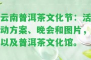 云南普洱茶文化節(jié)：活動(dòng)方案、晚會(huì)和圖片，以及普洱茶文化館。