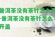 普洱茶不存在茶針怎么開-普洱茶不存在茶針怎么開蓋