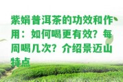 紫娟普洱茶的功效和作用：怎樣喝更有效？每周喝幾次？介紹景邁山特點