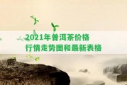 2021年普洱茶價(jià)格行情走勢(shì)圖和最新表格