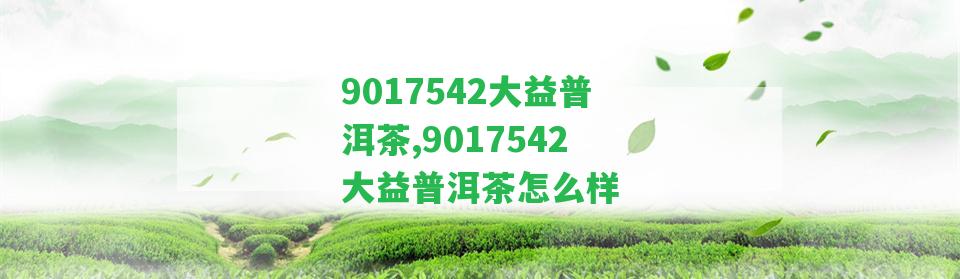 9017542大益普洱茶,9017542大益普洱茶怎么樣