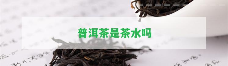 普洱茶是茶水嗎