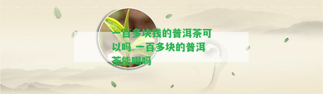 一百多塊錢的普洱茶可以嗎 一百多塊的普洱茶能喝嗎