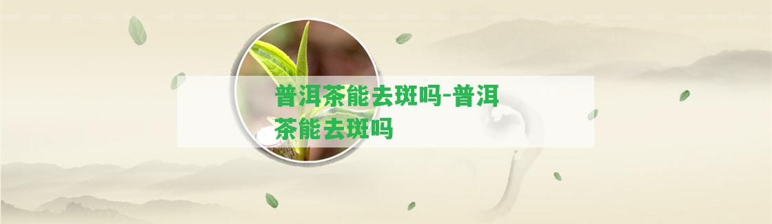 普洱茶能去斑嗎-普洱茶能去斑嗎