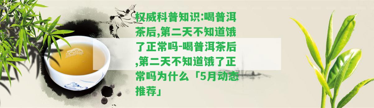 權(quán)威科普知識(shí):喝普洱茶后,第二天不知道餓了正常嗎-喝普洱茶后,第二天不知道餓了正常嗎為什么「5月動(dòng)態(tài)推薦」