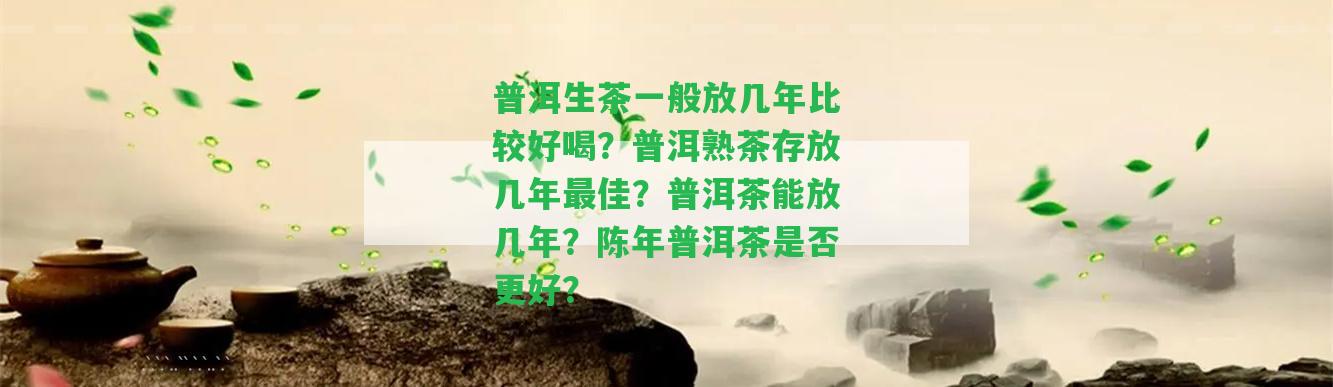 普洱生茶一般放幾年比較好喝？普洱熟茶存放幾年最佳？普洱茶能放幾年？陳年普洱茶是不是更好？