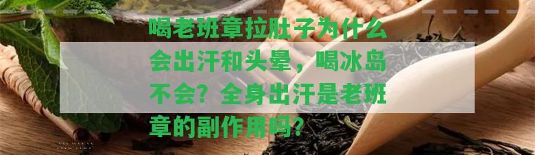 喝老班章拉肚子為什么會出汗和頭暈，喝冰島不會？全身出汗是老班章的副作用嗎？