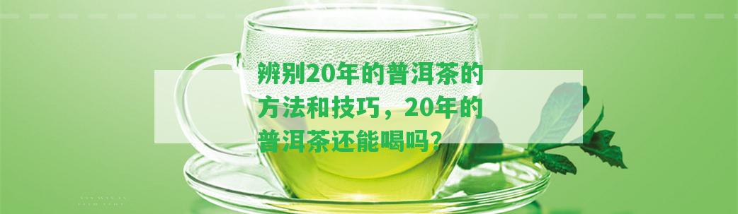 辨別20年的普洱茶的方法和技巧，20年的普洱茶還能喝嗎？