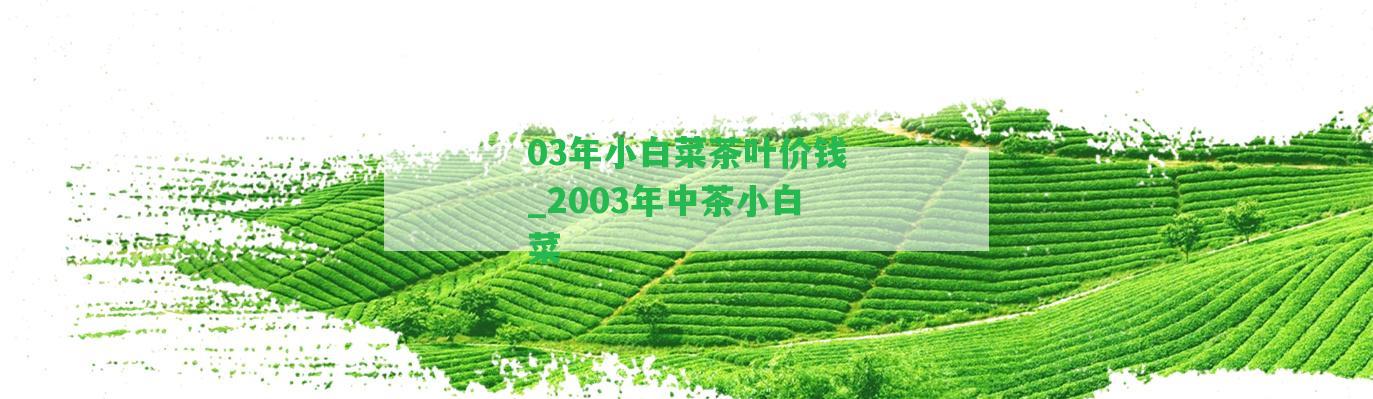 03年小白菜茶葉價錢_2003年中茶小白菜