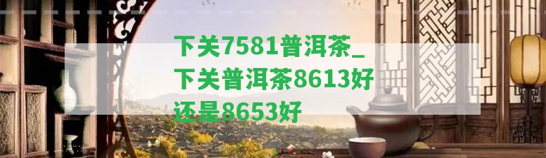 下關(guān)7581普洱茶_下關(guān)普洱茶8613好還是8653好