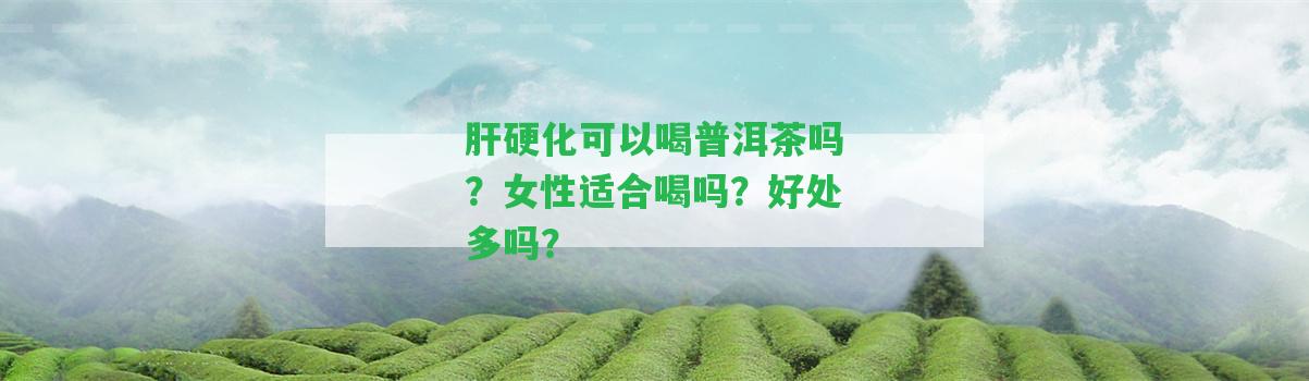 肝硬化可以喝普洱茶嗎？女性適合喝嗎？好處多嗎？