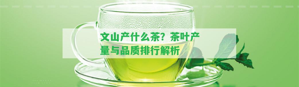 文山產(chǎn)什么茶？茶葉產(chǎn)量與品質(zhì)排行解析