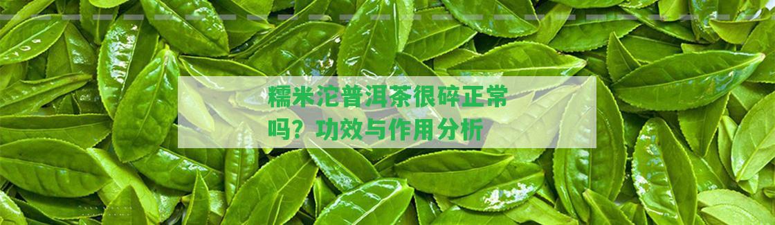 糯米沱普洱茶很碎正常嗎？功效與作用分析