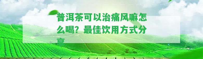 普洱茶可以治痛風(fēng)嘛怎么喝？最佳飲用方法分享