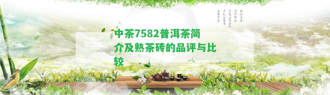 中茶7582普洱茶簡(jiǎn)介及熟茶磚的品評(píng)與比較