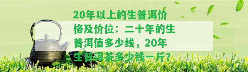 20年以上的生普洱價格及價位：二十年的生普洱值多少線，20年生普洱茶多少錢一斤？