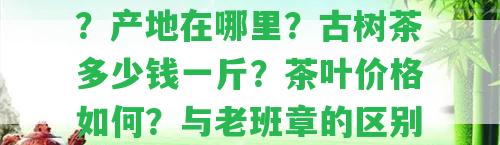 冰島屬于什么檔次的茶？產(chǎn)地在哪里？古樹茶多少錢一斤？茶葉價格怎樣？與老班章的區(qū)別。