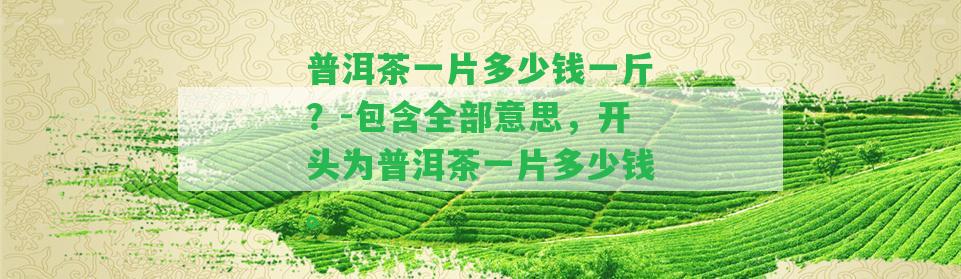 普洱茶一片多少錢(qián)一斤？-包含全部意思，開(kāi)頭為普洱茶一片多少錢(qián)。