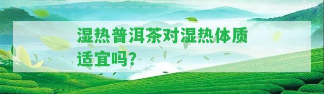 濕熱普洱茶對濕熱體質(zhì)適宜嗎？