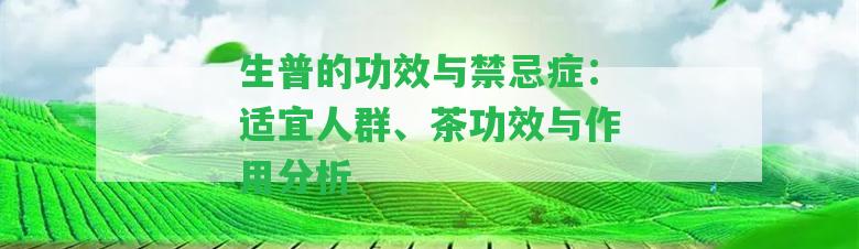 生普的功效與禁忌癥：適宜人群、茶功效與作用分析