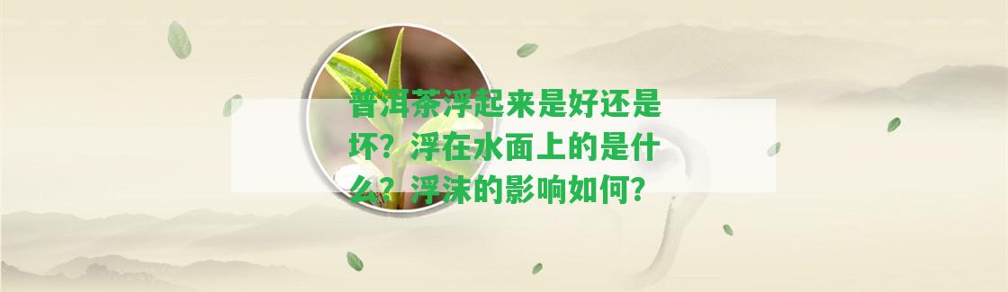 普洱茶浮起來是好還是壞？浮在水面上的是什么？浮沫的作用怎樣？