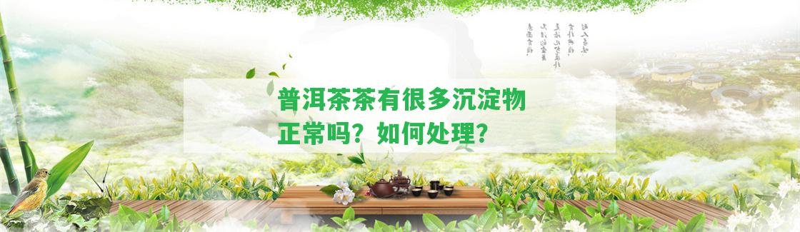 普洱茶茶有很多沉淀物正常嗎？怎樣解決？