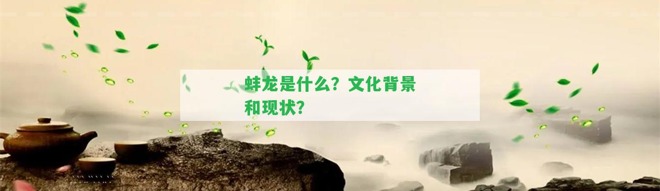 蚌龍是什么？文化背景和現(xiàn)狀？