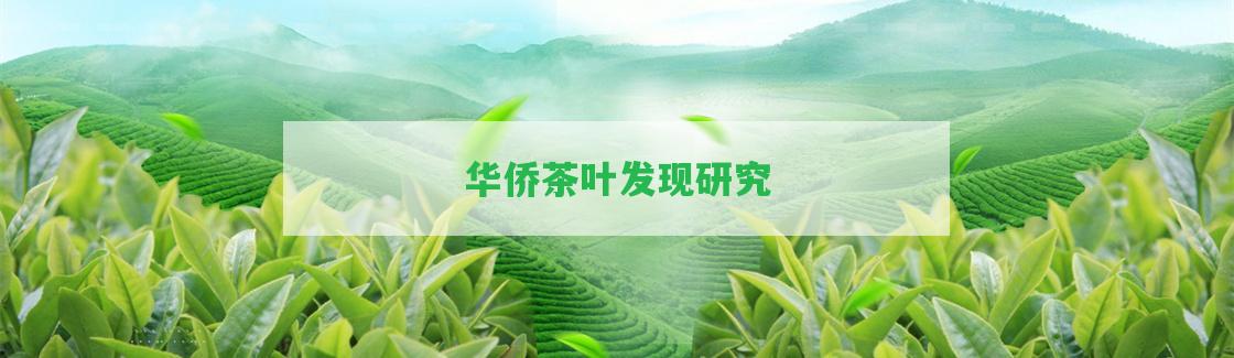 華僑茶葉發(fā)現(xiàn)研究